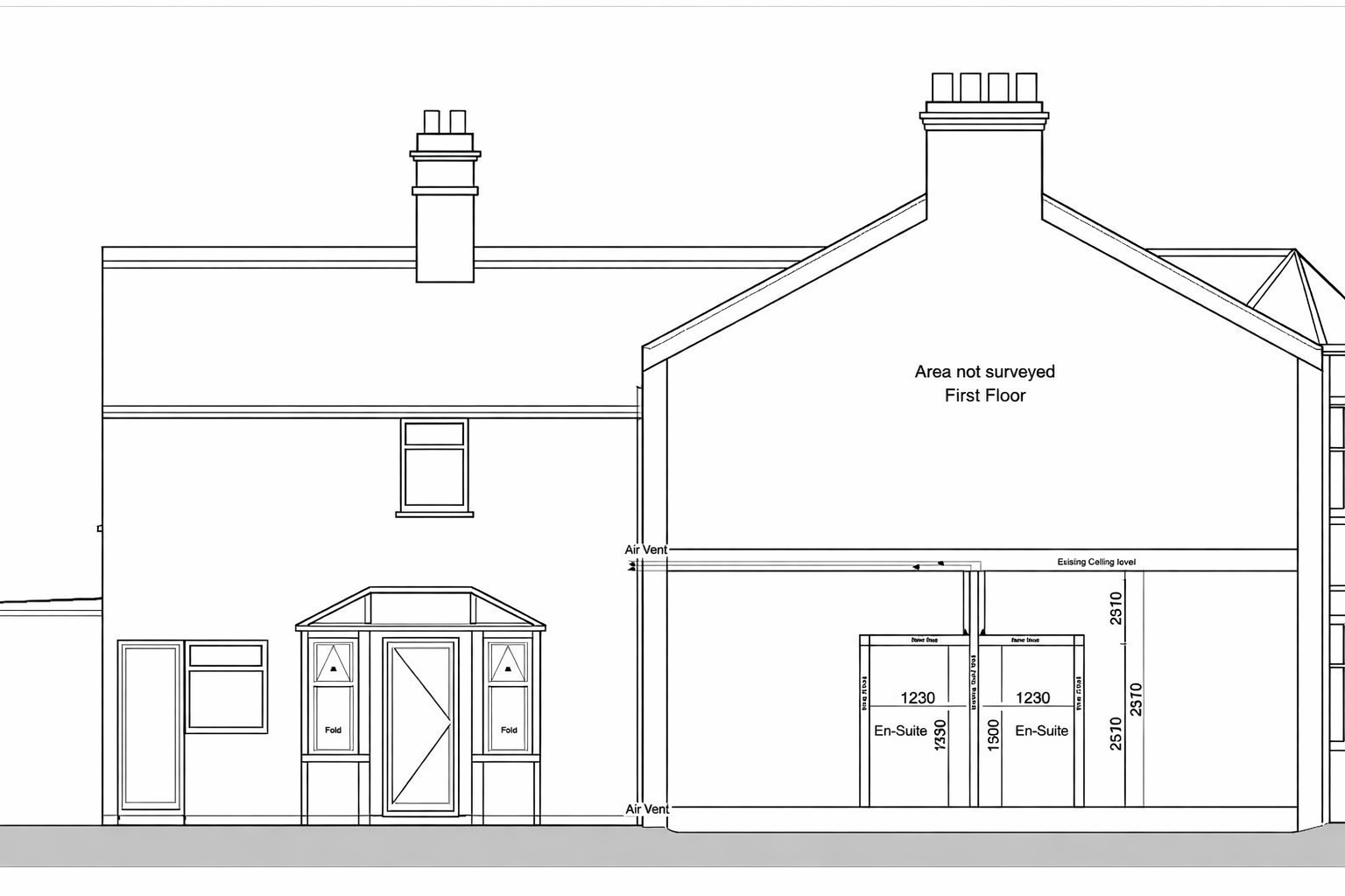 House Elevation Cross-Section